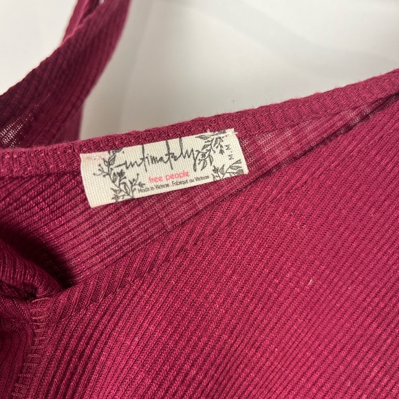 Sold- Intimately Free People • Raspberry Tank Top • Size M - Picture 2 of 4